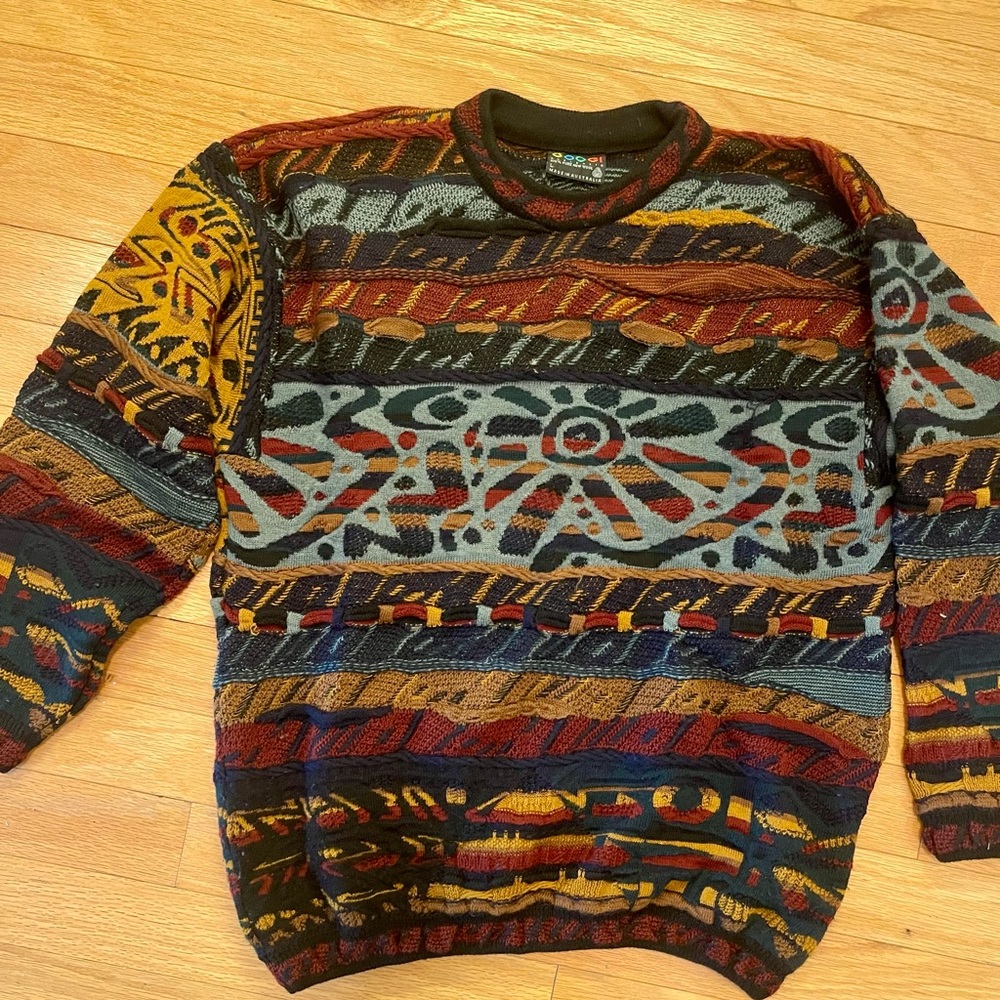 VTG 90s Coogi Colorful
Knit Sweater Mens Size L 100% wool
